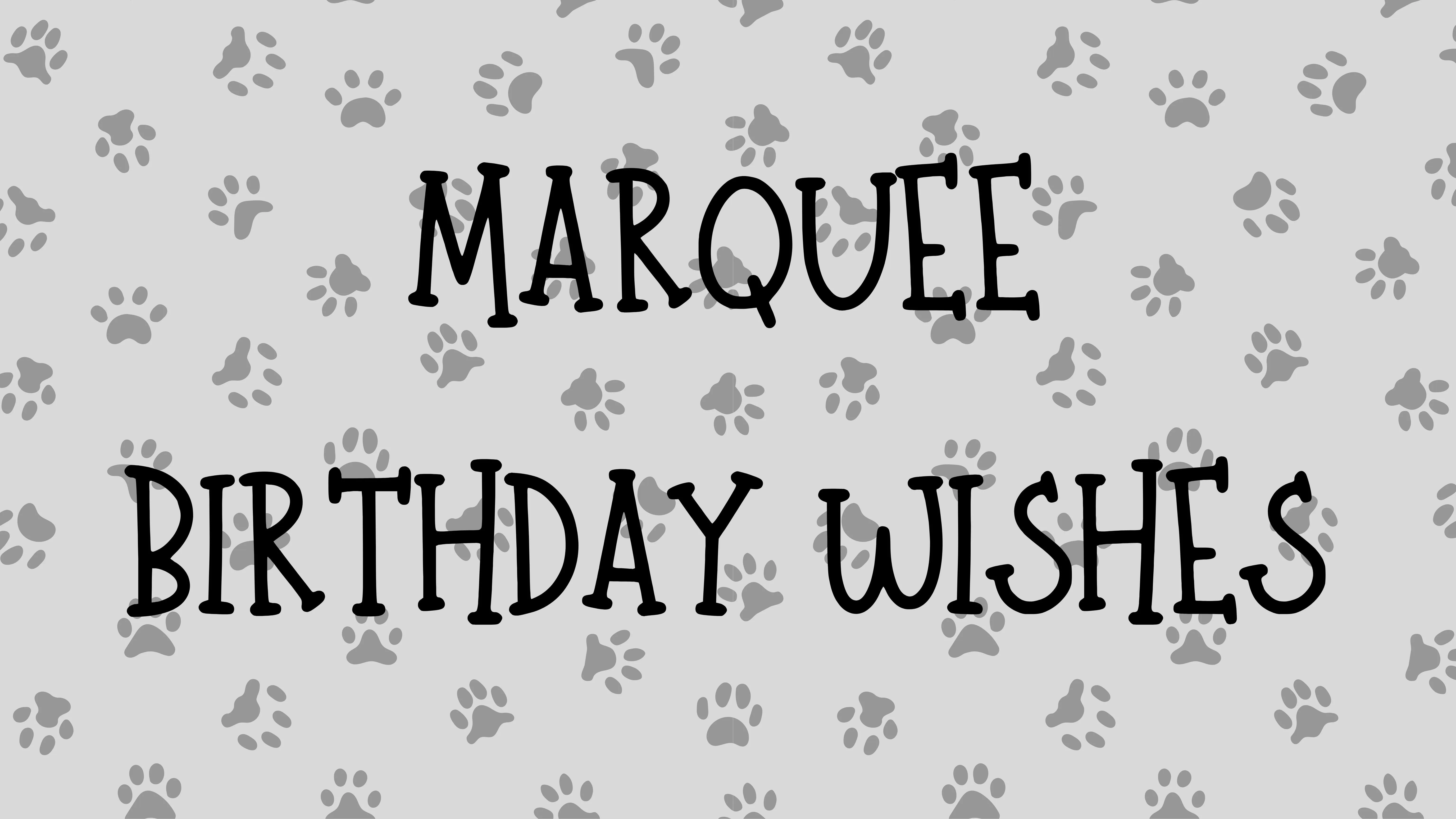 Marquee Birthday  banner