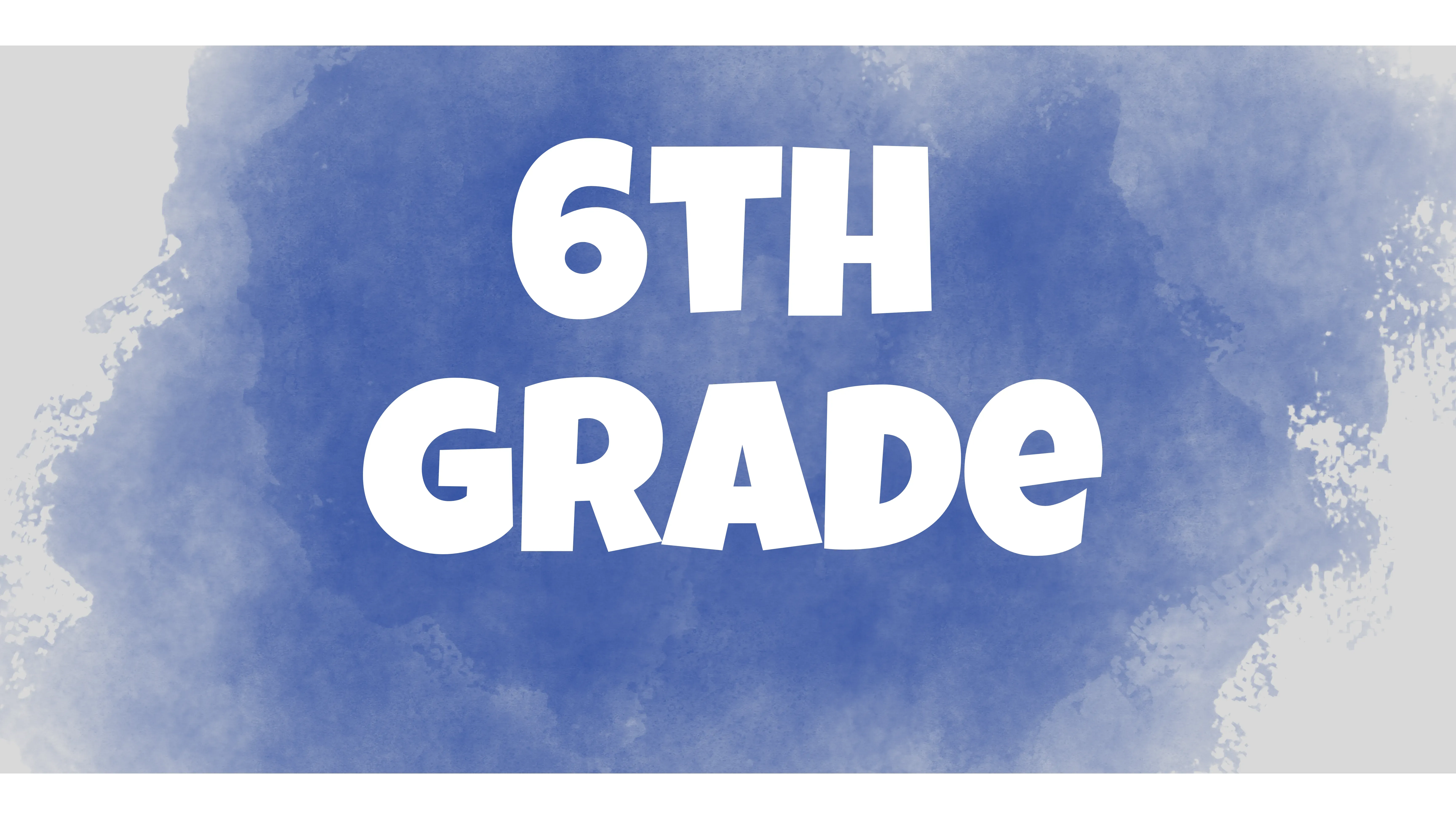 6th Grade  banner