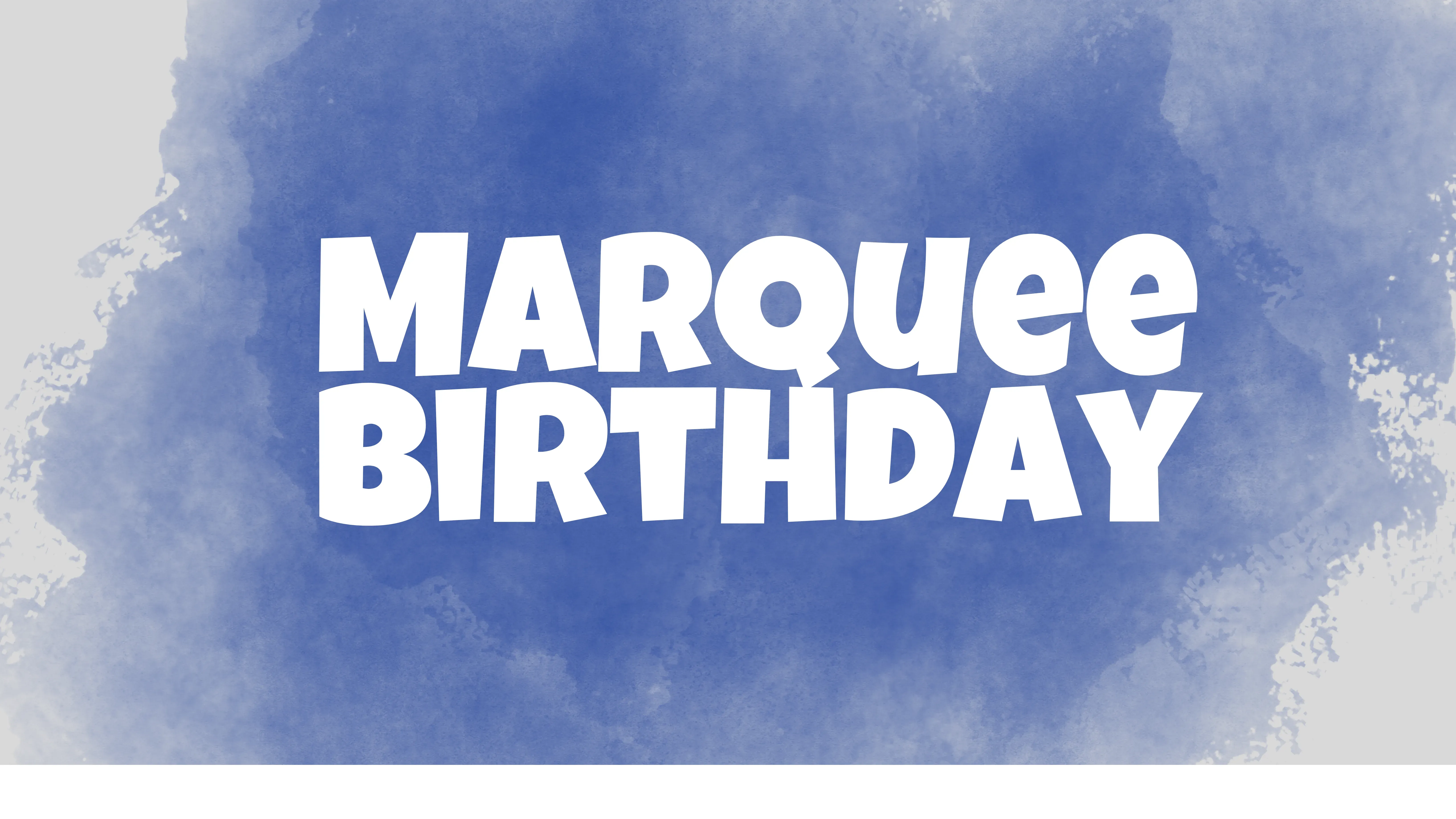 Marquee Birthday  banner