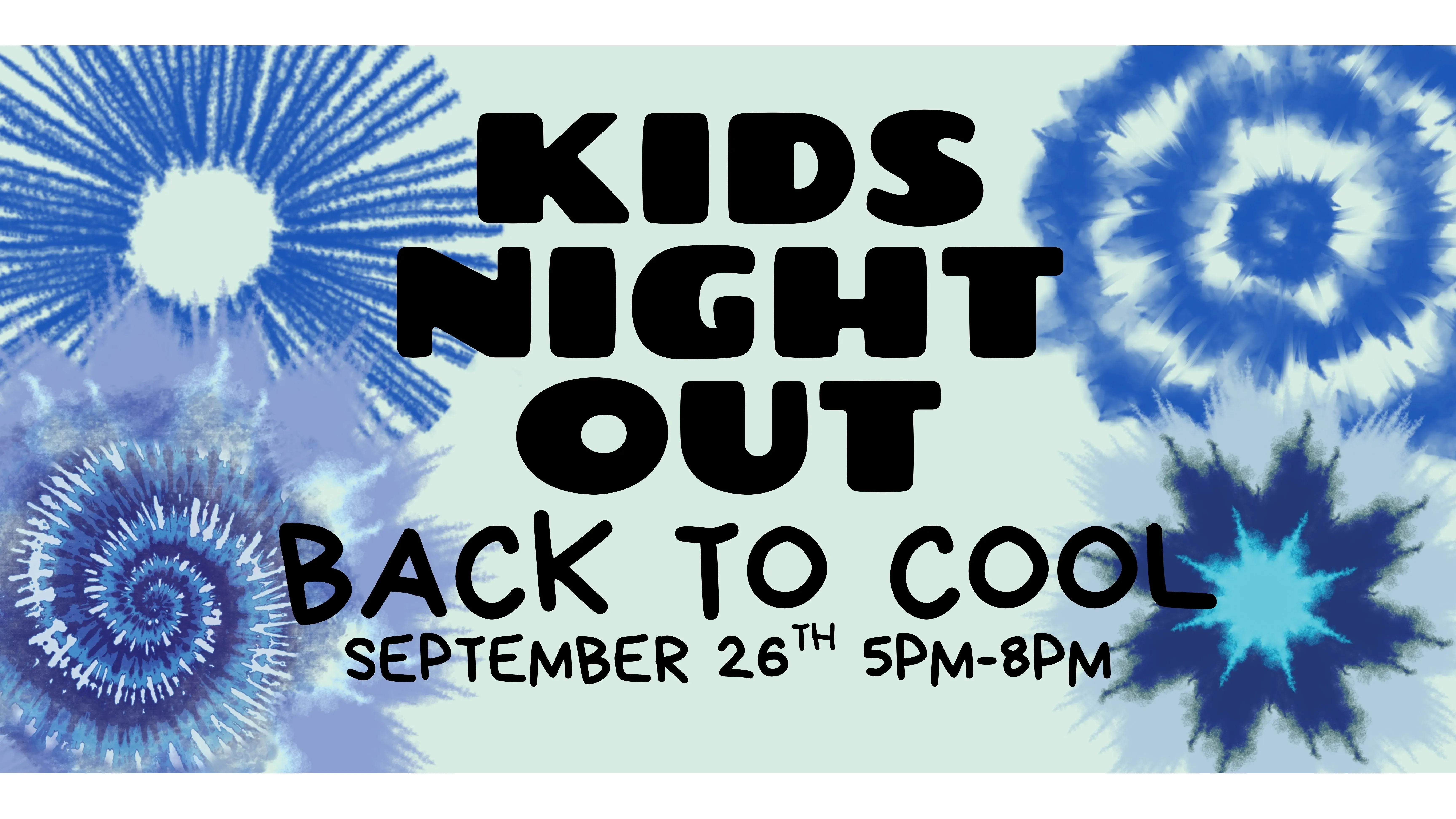 Kids Night Out - Back to Cool banner