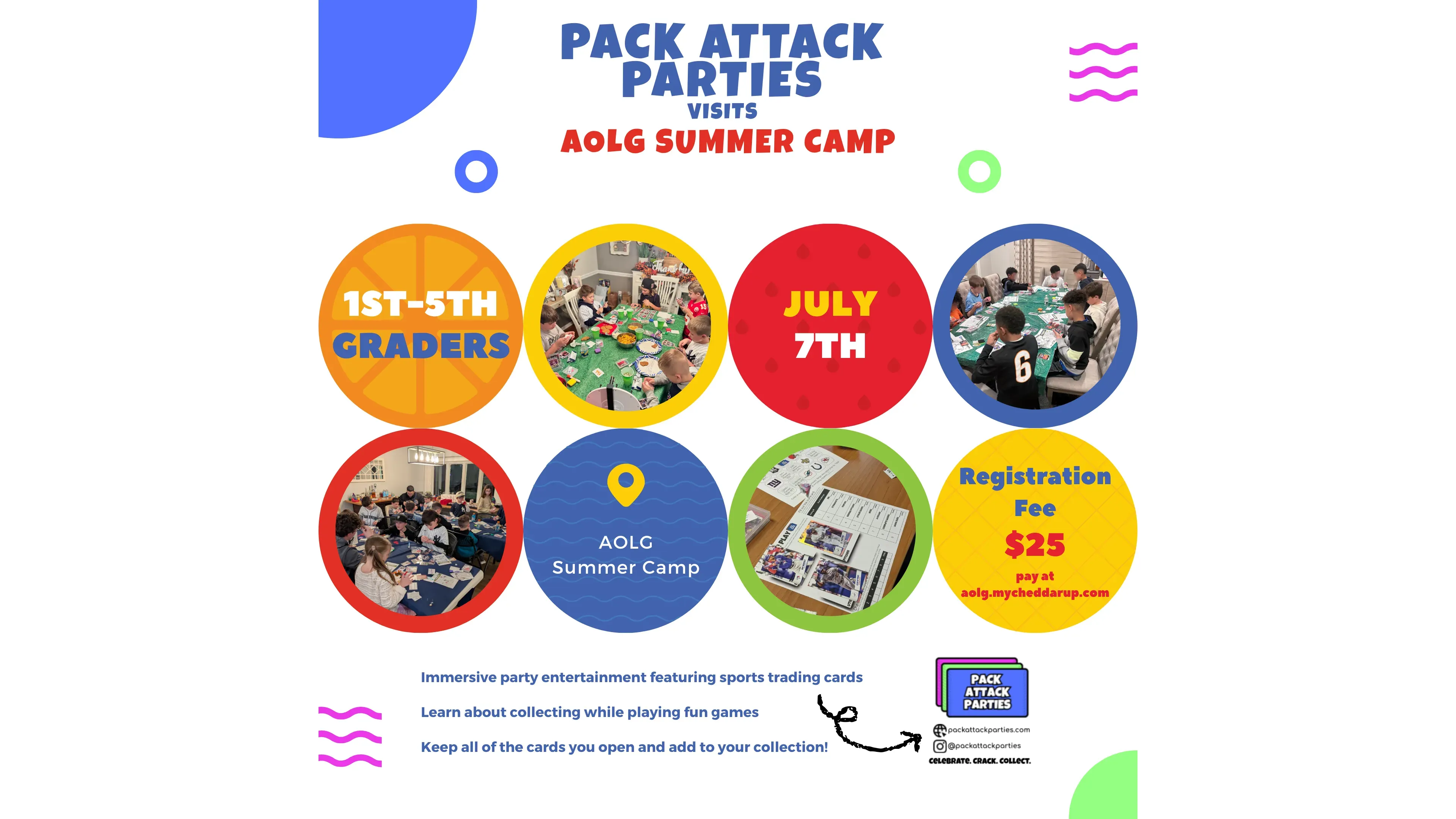 Pack Attack at AOLG Summer Camp! banner