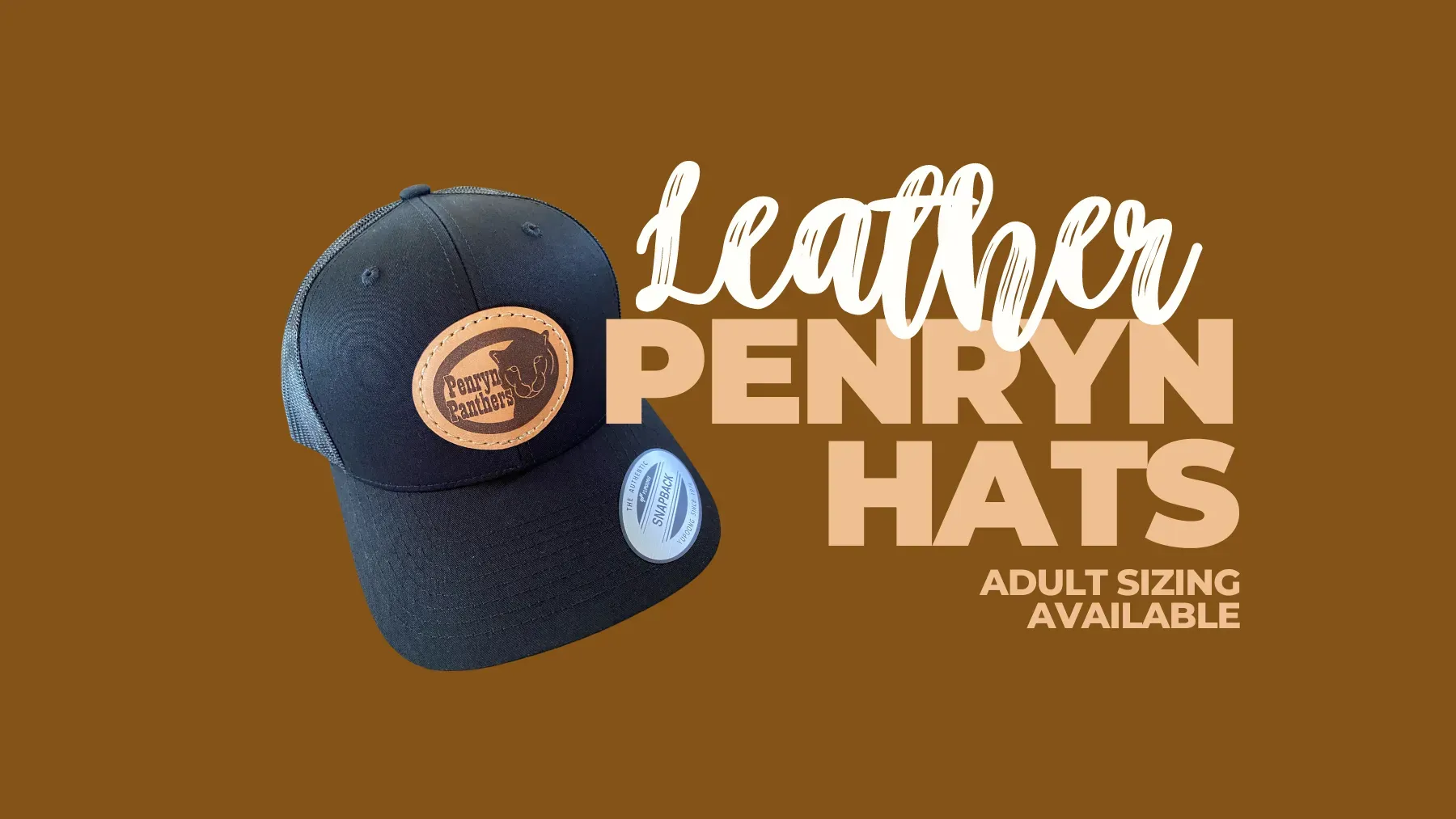 Penryn Panther Leather Patch Hat banner