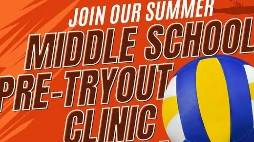 Middle School Pre-Tryout Clinics 2025 banner