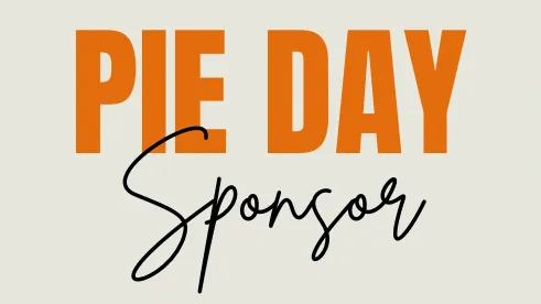 Pie Day Sponsor 2025 banner