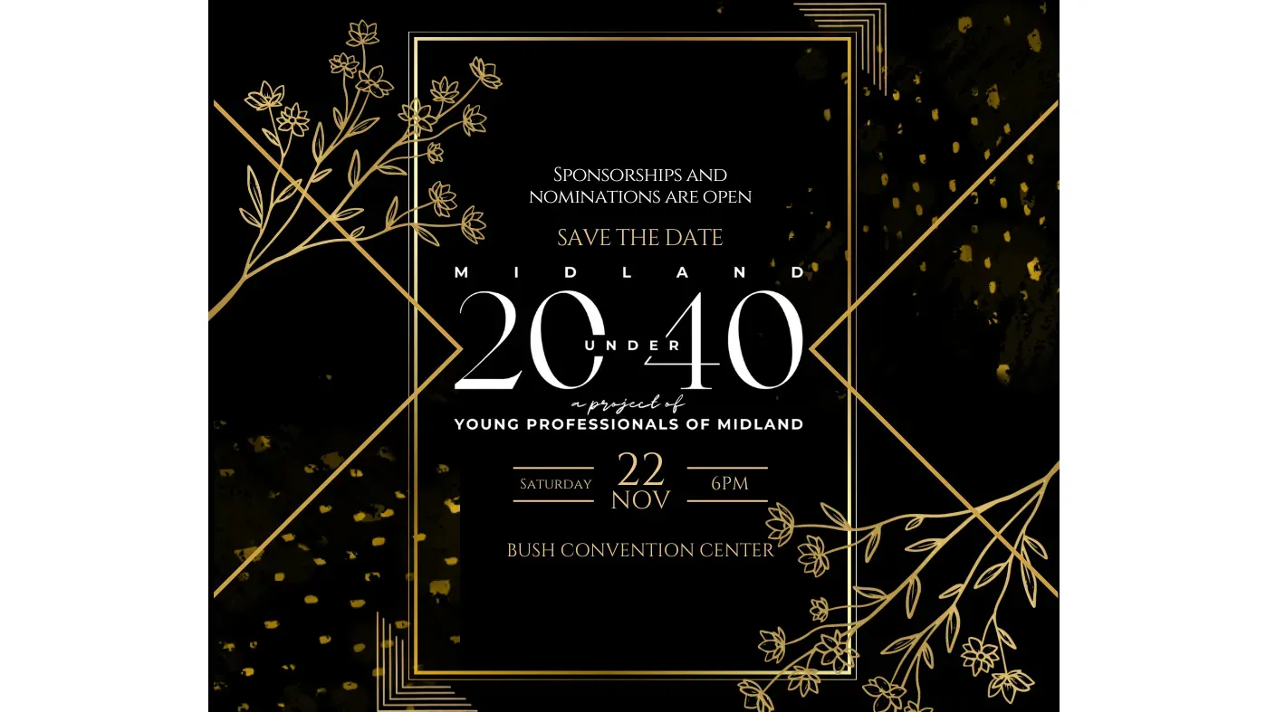 Midland 20 Under 40 banner