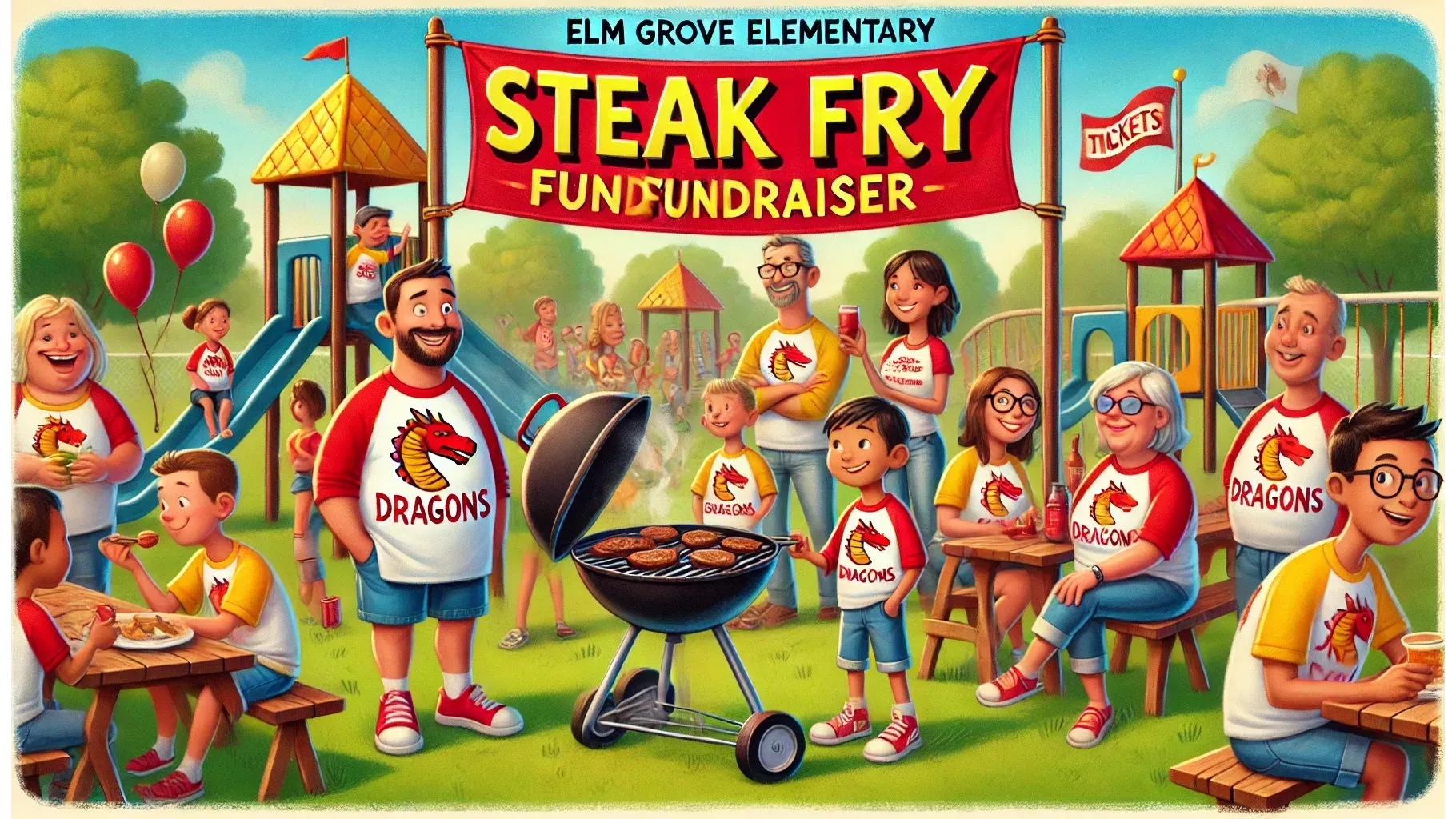 🎟️ Elm Grove Elementary Steak Fry – Ticket Options 🎟️ banner