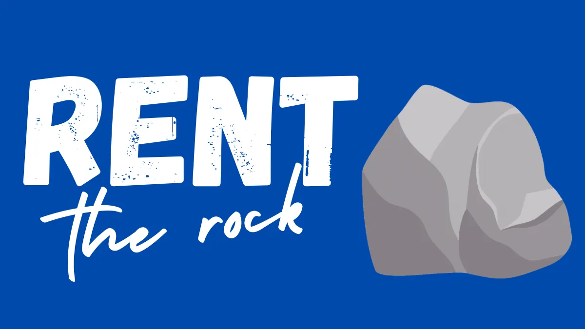 Rent the Rock banner