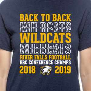 Back to Back Championship Logo Youth and Adult Short Sleeve T